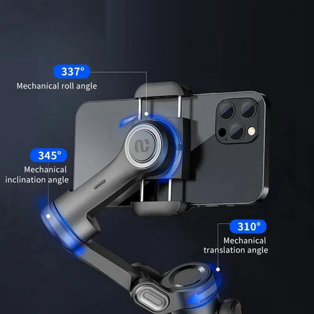 Gimbal Aochuan Smart XE Stabilizator 3-osiowy ręczny do smartfona ze statywem tripod selfie stick to telefonu (Czarny)