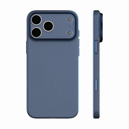 Etui D-Pro Air PP Case 0.4mm ultra cienkie najcieńsze minimalistyczne matowe do Apple iPhone 17 Pro (Granatowy)