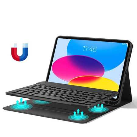 Etui Smart Folio z klawiaturą do Apple iPad 10 gen. 10.9” (2022) / 11 gen. 11” (2025) (Czarny)
