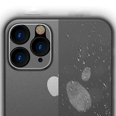 Etui D-Pro Air PP Case 0.4mm ultra cienkie najcieńsze minimalistyczne matowe iPhone 12 (Czarny)