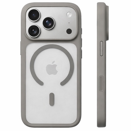 Etui D-Pro EdgePop MagSafe Case TPU+PC obudowa hybrydowa wzmacniana magnetyczna do Apple iPhone 17 Pro (Granatowy)