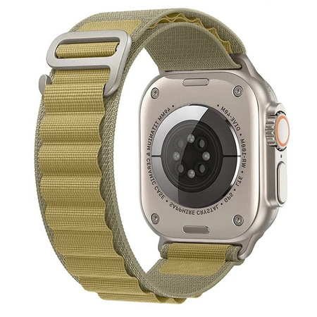 Pasek MFC Alpine X Nylon Loop Band opaska sportowa nylonowa do Apple Watch 4/5/6/7/8/9/10/SE/Ultra 44/45/46/49mm (Tan / Beżowy Żółty)