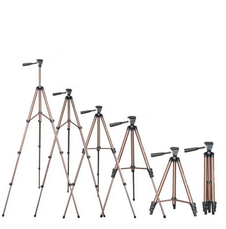 Lampa pierścieniowa LED Ring Fill Light Kit 10" 26cm studyjna do robienia zdjęć telefonem fotografia wideo stream transmisja podcast vlog makijaż + statyw tripod 130cm (Brązowo złoty)
