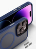 Etui D-Pro Matte CamLine MagSafe Case matowa obudowa magnetyczna do Apple iPhone 14 Plus/15 Plus (Czarny)