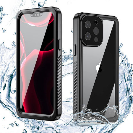 Etui D-Pro 360° Waterproof Case IP68 obudowa wodoodporna wodoszczelna pancerna do iPhone 13 Pro Max (Czarny)