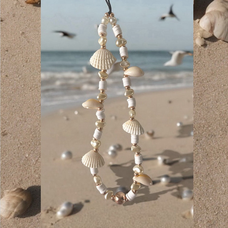 Glow Shell Hand Charms smycz ozdobna muszelki pasek na rękę phone charm zawieszka etui telefon