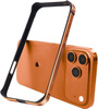 Etui D-Pro Bumper Metal+TPU ramka ochronna aluminium+guma do Apple iPhone 17 Pro (Cosmic Orange / Pomarańczowy)