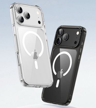 Etui D-Pro Quartz MagSafe Crystal TPU+PC Case obudowa hybrydowa wzmacniana magnetyczna do Apple iPhone 17 Pro Max (Przezroczysty)