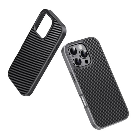 Etui D-Pro Brick Carbon TPU obudowa matowa do Apple iPhone 16 Pro (Desert Gold / Złoty)