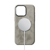Etui Sancore Alcantara® oryginalna włoska tkanina zamszowa obudowa z magnesem MagSafe iPhone 12 Pro Max (Tytanowy) 