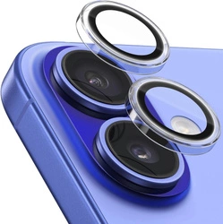 Szkło szybka ochronna na kamerę aparat obiektyw do Apple iPhone 16 / 16 Plus / 17 (2 szt.) (Przezroczysty)