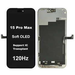 Wyświetlacz LCD ekran dotyk digitizer do Apple iPhone 15 Pro Max (Soft OLED 120Hz) (Wymienny IC)