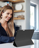 Etui D-Pro Smart Cover Case pokrowiec obudowa z klapką z uchwytem na rysik do Apple iPad Pro 11" 5 Gen. M4 (2024) / 6 Gen. M5 (2025) (Czarny)