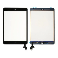 Digitizer dotyk szyba + przycisk Home do Apple iPad Mini 1 / Mini 2 (A1432 / A1454 / A1455 / A1489 / A1490 / A1491) (Czarny)
