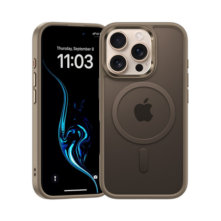 Etui Benks Mist MagSafe Matte Hybrid Case - iPhone 16 Pro (Desert Titanium) (Brązowy)