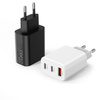 MFC GaN Charger 2C+1A 65W Ładowarka sieciowa zasilacz (Biały) 