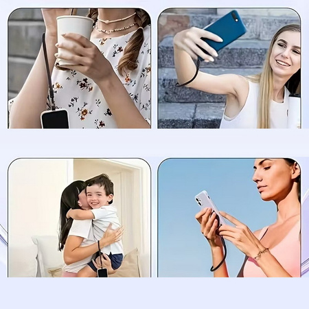 Smycz na nadgarstek D-Pro Rope Wrist Strap V2 sznurek pasek na rękę i wkładka pod etui do telefonu  (Pomarańczowy)