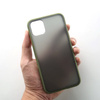 EverTech Contrast Matowe Etui Obudowa iPhone 11 Pro Max (Army Green/Red)