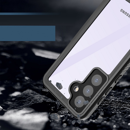 Etui D-Pro 360° Waterproof Case IP68 obudowa wodoodporna wodoszczelna pancerna Samsung Galaxy S25 Plus (Black)