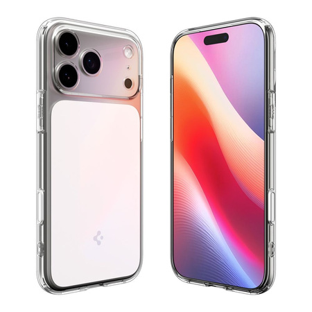 Etui Spigen Ultra Hybrid "T" Case MagSafe obudowa mocna wzmacniana do Apple iPhone 17 Pro (Przezroczysty/Biały)