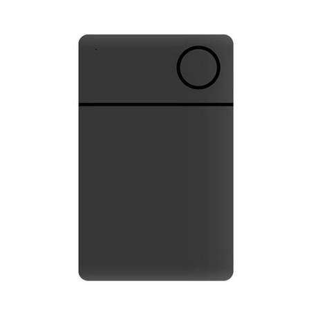 Lokalizator GPS SmartTag cienka karta do portfela dla aplikacji Apple Find My / MFi Made For iPhone (Czarny)