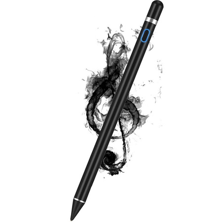 Rysik D-Pro Stylus Pen Active Pencil S7 aktywny pojemnościowy uniwersalny do ekranów dotykowych tablet telefon iOS Android Windows (Czarny)