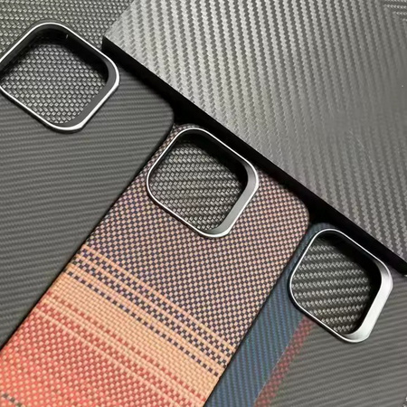 Etui D-Pro Carbon Kevlar® Air Slim Case 1500D MagSafe magnetyczna mocna cienka obudowa do Apple iPhone 16 Pro (Sunset)