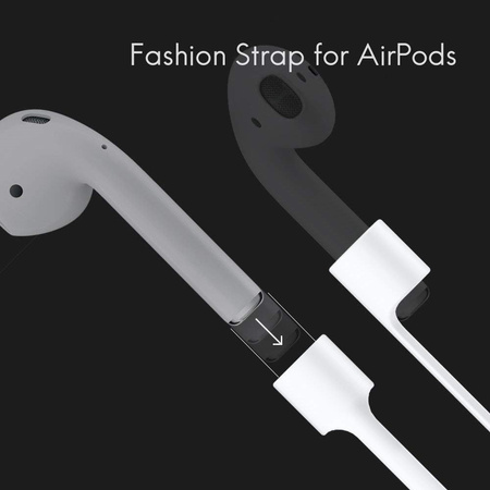 Linka D-Pro Strap pasek na szyję do słuchawek Apple AirPods 1/2/3/4 / Pro 1/2/3 (Biały)