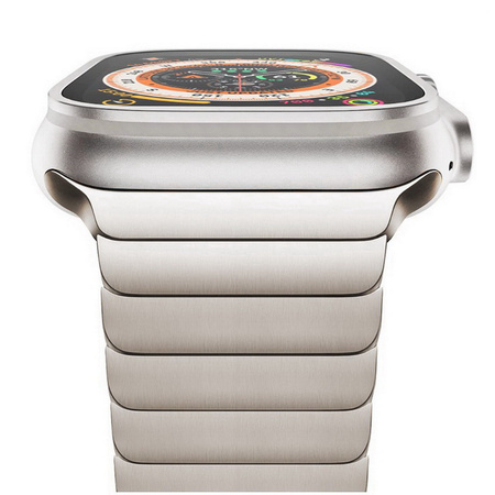 Pasek bransoleta stalowa Steel Link do Apple Watch 4/5/6/7/8/9/10/11/SE/Ultra 1/2/3 44/45/49mm (Tytanowy)