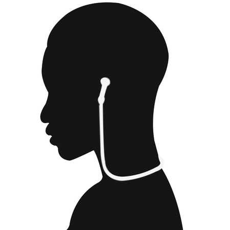 Linka D-Pro Strap pasek na szyję do słuchawek Apple AirPods 1/2/3/4 / Pro 1/2/3 (Biały)