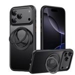Etui Grip 360 Rotate Stand MagSafe Case obudowa magnetyczna matowa magnes stojak podstawka do Apple iPhone 17 Pro (Czarny)