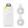 Baseus zestaw szybkich kabli USB do Apple Lightning 2.4A 150cm (2 szt.) (White)