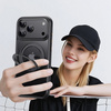 Etui Grip 360 Rotate Stand MagSafe Case obudowa magnetyczna matowa magnes stojak podstawka do Apple iPhone 17 Pro (Czarny)