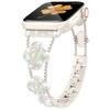 Bransoleta Glow VNC Clover Band  ozdobny pasek do Apple  Watch 38/40/41/42mm 1/2/3/4/5/6/7/8/9/10/SE (Srebrny)