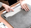 Torba D-Pro Matte Sleeve etui futerał pokrowiec miękki zamszowy Sleeve + etui na ładowarkę do laptopa Dell HP Lenovo Apple MacBook 13-14" (Różowy)