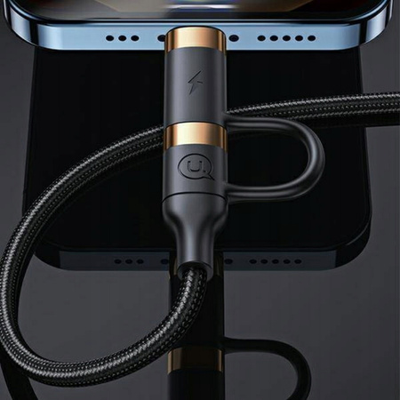 Usams Kabel 4w1 USB-A/USB-C do USB-C/Lightning (Black)