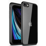 D-Pro Crystal Hybrid etui obudowa pokrowiec do iPhone 7/8/SE 2020/2022 (Clear/Black)