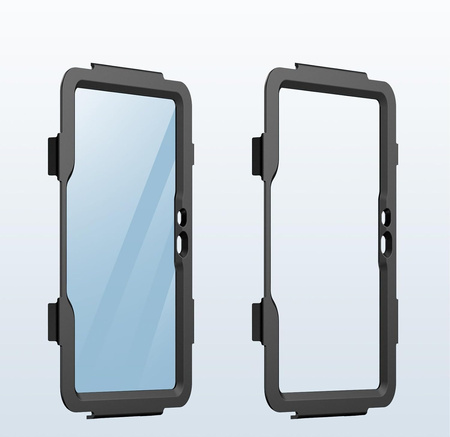 Etui D-Pro 360 Armor Strap Case obudowa pancerna z uchwytem na rękę i paskiem na ramię z wbudowaną folią na ekran do Samsung Galaxy Tab Active Pro 10.1 (T540/T545/T547) / Tab Active 4 Pro (T630/T636/T638) / Tab Active 5 Pro (X350/X356)