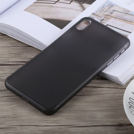 D-Pro Air Slim 0.4mm PP Case ultra cienkie matowe etui do iPhone XS Max (Smoke Black)