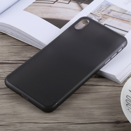 Etui D-Pro Air PP Case 0.4mm ultra cienkie najcieńsze minimalistyczne matowe iPhone XS Max (Czarny)