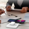 Ładowarka indukcyjna MFC M15 Duo 2in1 Dual MagSafe Charger podwójna bezprzewodowa magnetyczna stacja ładująca na dwa telefony do iPhone (Biała)