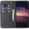D-Pro Flip Cover Wallet Case etui z klapką magnetyczną portfel Samsung Galaxy S23 Ultra (Black)