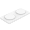 Ładowarka indukcyjna MFC M15 Duo 2in1 Dual MagSafe Charger podwójna bezprzewodowa magnetyczna stacja ładująca na dwa telefony do iPhone (Biała)