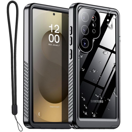 Etui D-Pro 360° Waterproof Case IP68 obudowa wodoodporna wodoszczelna pancerna do Samsung Galaxy S25 Ultra (Black)
