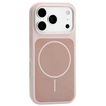  Etui D-Pro SoftMag Case MagSafe silikonowa obudowa magnetyczna z mikrofibrą do Apple iPhone 17 Pro (Różowy)