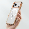 Etui D-Pro Quartz MagSafe Crystal TPU+PC Case obudowa hybrydowa wzmacniana magnetyczna do Apple iPhone 17 Pro (Pomarańczowy)