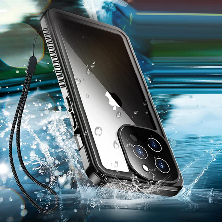 D-Pro 360° Waterproof Case IP68 etui wodoodporne wodoszczelne do iPhone 13 Pro (Black)