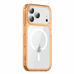 Etui D-Pro Quartz MagSafe Crystal TPU+PC Case obudowa hybrydowa wzmacniana magnetyczna do Apple iPhone 17 Pro (Pomarańczowy)