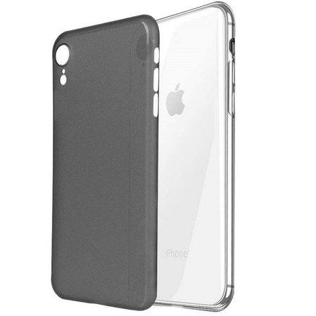 Etui D-Pro Air PP Case 0.4mm ultra cienkie najcieńsze minimalistyczne matowe iPhone  XR (Czarny)