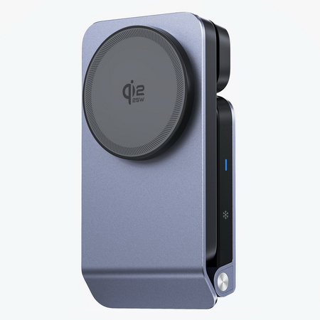 Ładowarka indukcyjna 25W Qi2.2 Active Cooling MagSafe Wireless Charger szybka bezprzewodowa magnetyczna stacja do ładowania Apple Watch / iPhone / AirPods (Czarny)